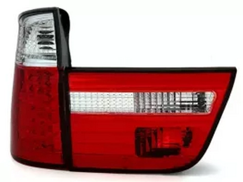 Фонари задние BMW X5 E53 (00-03) - светодиодные красно-белые 2