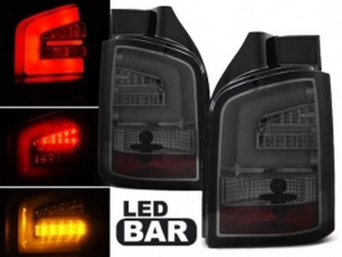 Ліхтарі задні димчасті VW T5 / T5+ (03-15) ляда - LED BAR (Sonar)