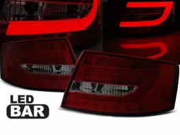 Ліхтарі задні Audi A6 C6 (04-08) Sedan - Led Bar червоно-димчасті