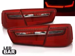 Ліхтарі задні Audi A6 C7 (11-14) Sedan - LED BAR червоні