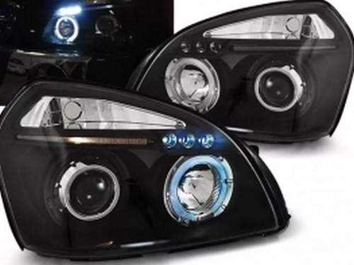 Фари Hyundai Tucson JM (04-10) - ангельські очі чорні 1