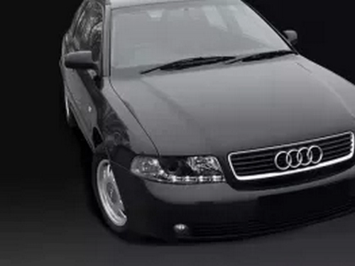 Фары передние Audi A4 B5 (99-01) рестайлинг - Daylight чёрные 3