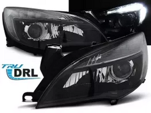 Фари передні Opel Astra J (09-12) - Led DRL чорні