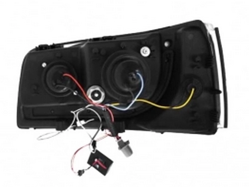 Фары хром VW T5 (03-09) - Daylight с LED поворотами 2