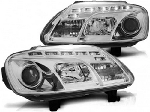 Фары VW Caddy III (2K; 04-10) - Daylight хром 1