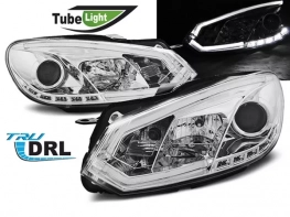 Фари VW Golf VI (08-13) - Tube Lights TRU DRL хром