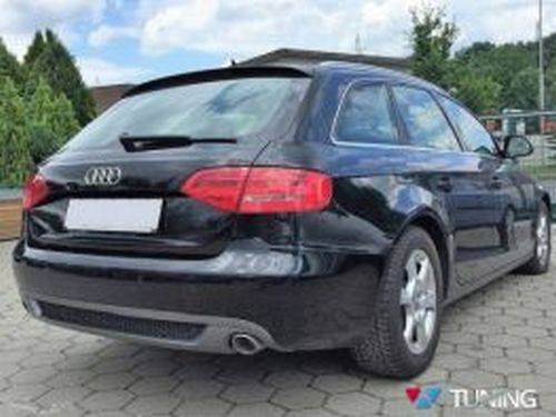 Диффузор задний AUDI A4 B8 рестайлинг два выхлопа S-Line