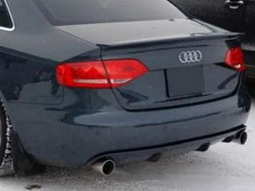 Диффузор задний AUDI A4 B8 Sedan (два одинарных выреза)