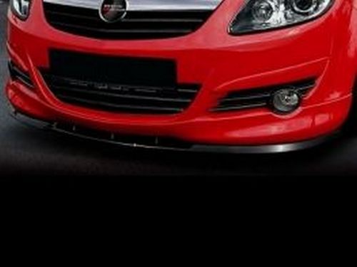 Спліттер передній Opel Corsa D (06-11) - з спідницею OPC-Line 2