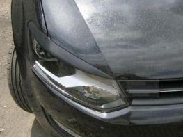 Пластиковые реснички на фары VW Polo V 6R (2009+) 1