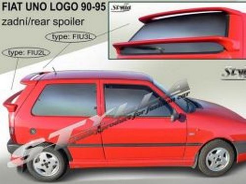 Спойлер верхний (козырёк) FIAT Uno Logo (1990+) 1