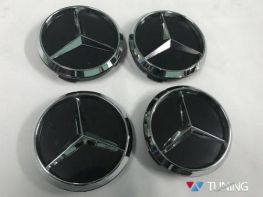 Колпачки в титановые диски MERCEDES W169 - звёзды чёрные