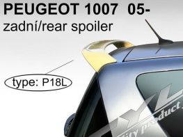 Спойлер - козырёк PEUGEOT 1007 (04-09) 3D