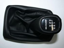 Чехол с рамкой и ручка КПП MERCEDES E W210 - натуральная кожа