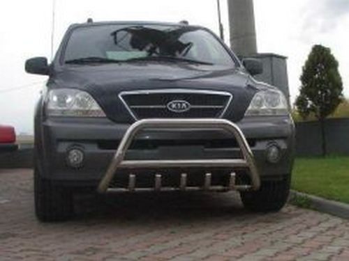 Защита передняя (кенгурятник труба) KIA Sorento I (2002-2009)