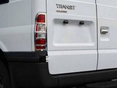 Хром накладки на задние фонари Ford Transit III (00-13) 4