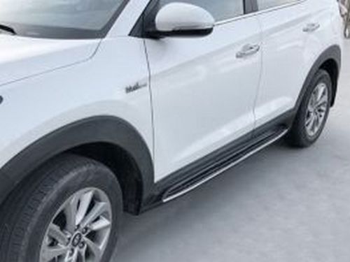 Пороги боковые HYUNDAI Tucson III TL (16-20) - Cayenne стиль