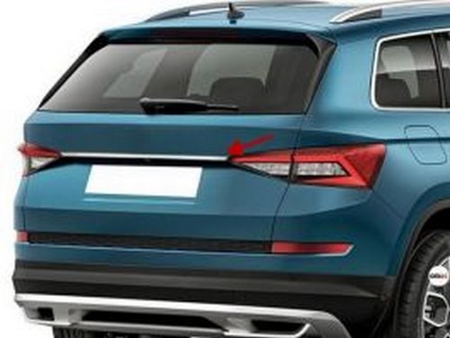 Хром накладка над номером SKODA Kodiaq 1