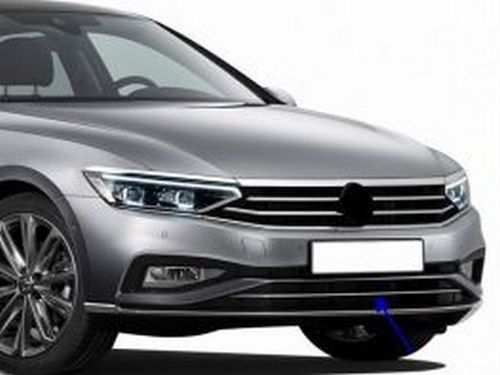 Хром молдинг переднего бампера VW Passat B8.5 (2019+) 1