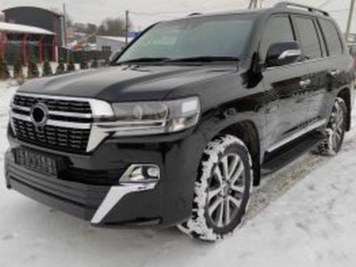 Накладки на бампера TOYOTA LC 200 (2016+) - GT 2021 (чёрные) 2 6