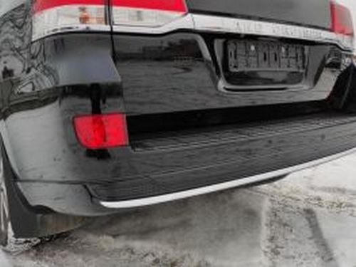 Накладки на бампера TOYOTA LC 200 (2016+) - GT 2021 (чёрные) 3 7