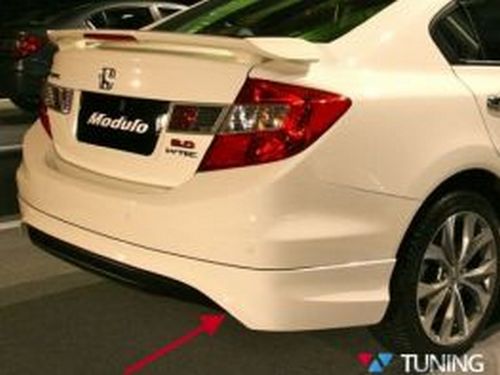 Накладка заднего бампера HONDA Civic 9 (12-15) Sedan