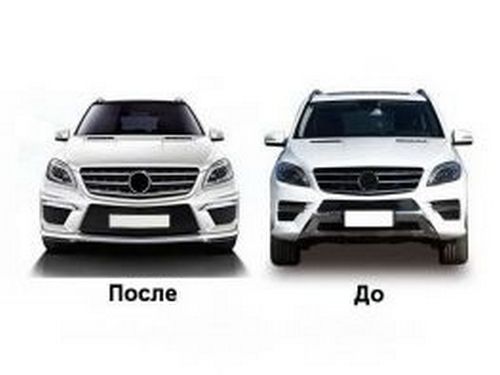 Пластиковый обвес MERCEDES ML W166 (ML 63 AMG)