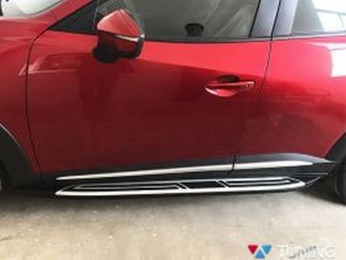 Пороги боковые MAZDA CX-3 (15-) - OEM