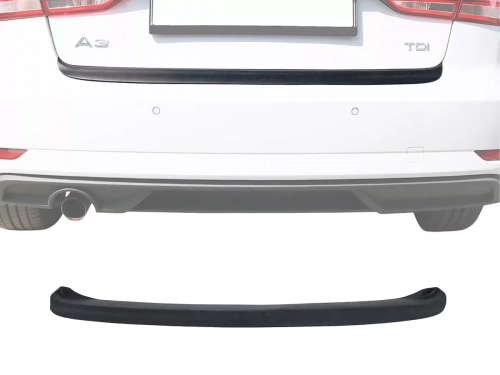 Накладка на задній бампер Audi A3 (8V; 16-20) Sedan - Cappafe (ABS) 1