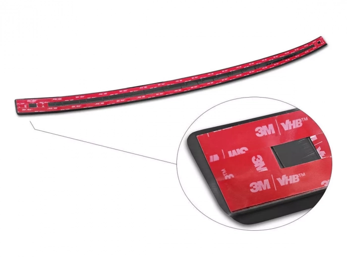 Накладка на задній бампер Mitsubishi Eclipse Cross PHEV (21-) - Avisa (чорна) 2