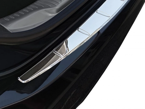 Накладка на задній бампер Mercedes S W223 (20-) - Avisa (хром) 3