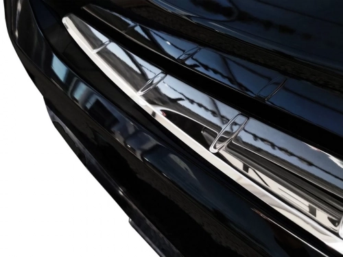 Накладка на задній бампер Mercedes S W223 (20-) - Avisa (хром) 4