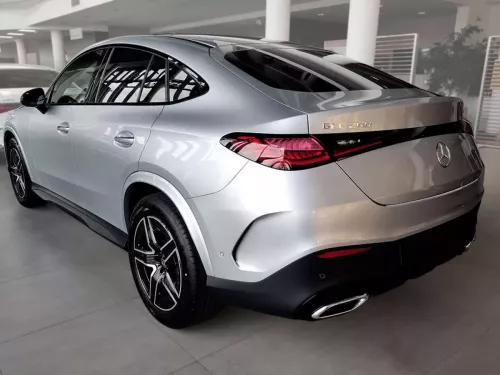 Накладка на задний бампер Mercedes GLC Coupe II C254 (23-) - Avisa (серебряная) 7