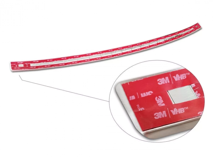 Накладка на задній бампер Mitsubishi Eclipse Cross PHEV (21-) - Avisa (срібна) 2