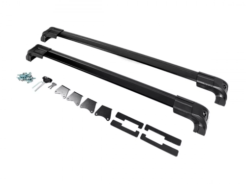 Поперечины на интегрированные рейлинги Toyota Rav4 V (XA50; 19-) - Strong (черные) 2