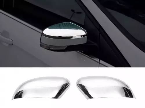 Хром накладки на зеркала Ford Focus III (C346; 11-17) EU - верхушки (Carmos) 1