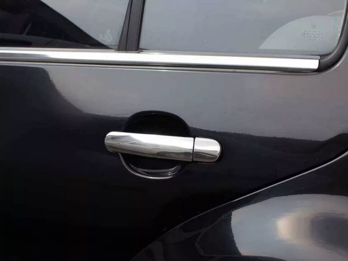 Хром накладки на ручки Skoda Roomster (06-15) - Carmos (повні) 4