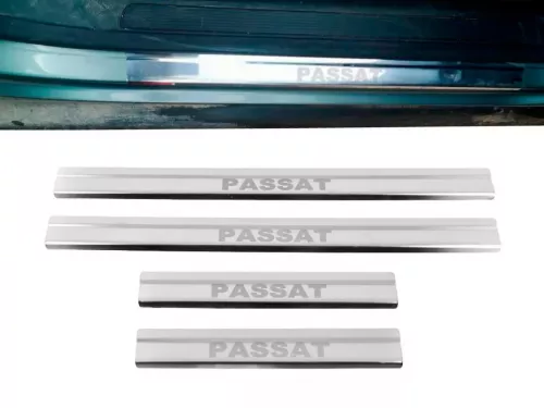 Накладки на пороги VW Passat B8 (15-22) - Carmos 1