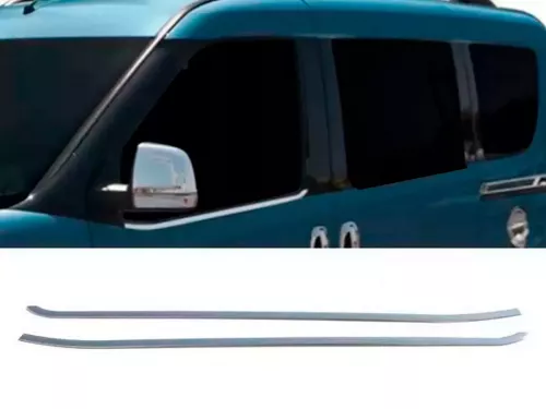 Хром нижние молдинги окон Opel Combo D (11-17) - передние 1