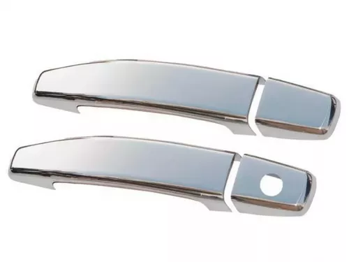 Хром накладки на ручки Opel Corsa D (06-14) 3D - Carmos (2 шт) 1