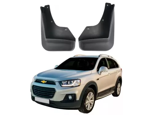 Брызговики Chevrolet Captiva I (06-18) с порогами - Premium (передние) 1