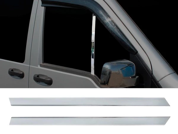 Хром накладки на стійки вікон Ford Connect I (02-13)