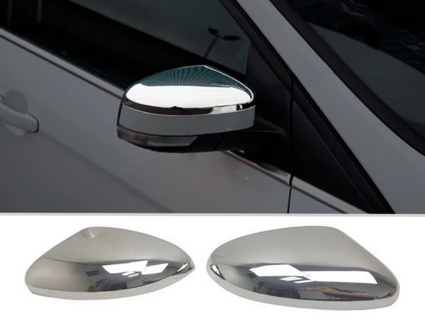 Хром накладки на дзеркала Ford Focus III (C346; 11-17) - верхівки