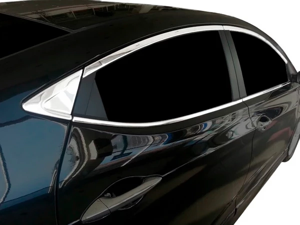 Хром повні молдинги вікон Hyundai Elantra V (MD; 10-16)