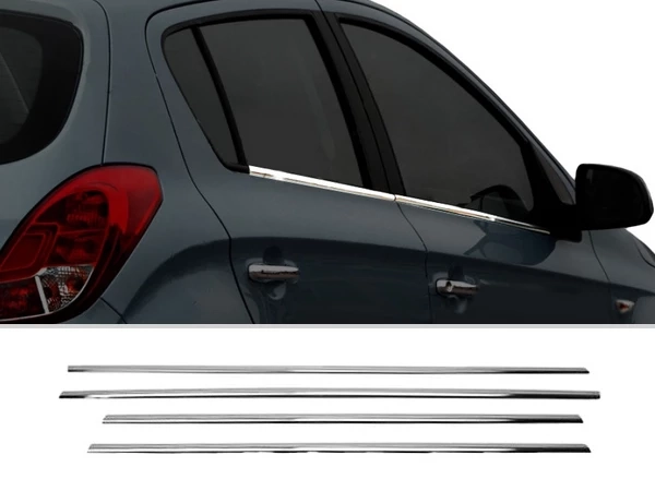 Хром нижні молдинги вікон Hyundai i20 I (PB; 12-14) рестайлінг