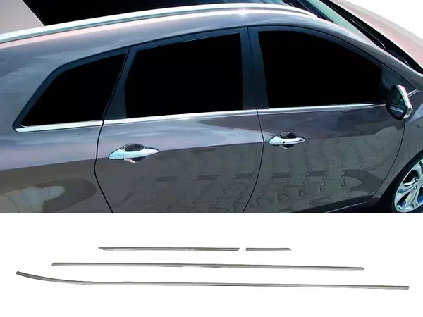 Хром нижні молдинги вікон Hyundai i30 II (GD; 12-17) Універсал