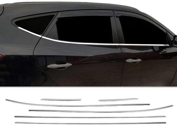 Хром нижні молдинги вікон Hyundai ix35 (10-15)