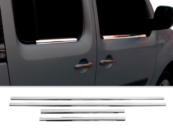Хром нижні молдинги вікон Mercedes Citan W415 (12-21)