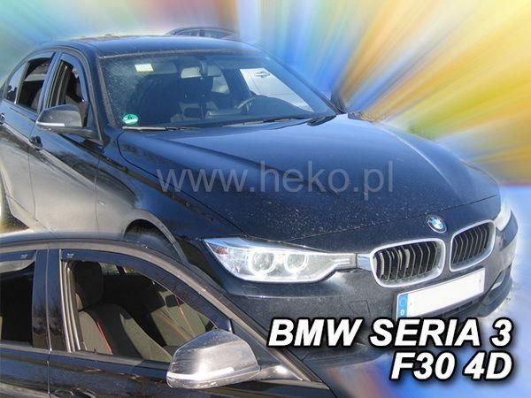 Дефлекторы окон BMW 3 F30 (12-19) - Heko (вставные)