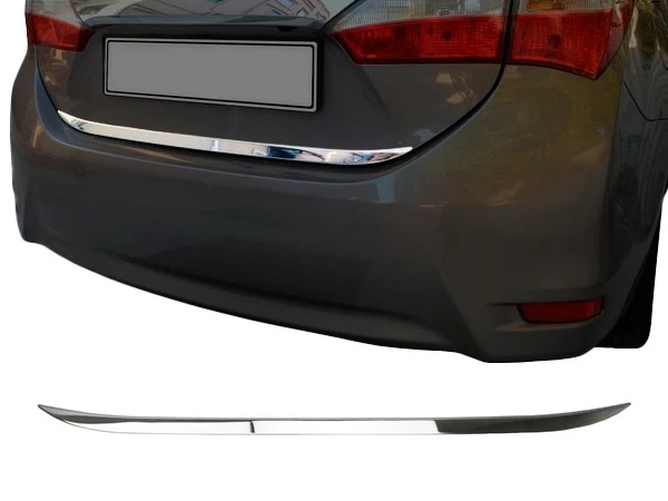 Хром нижня кромка багажника Toyota Corolla XI (13-18)